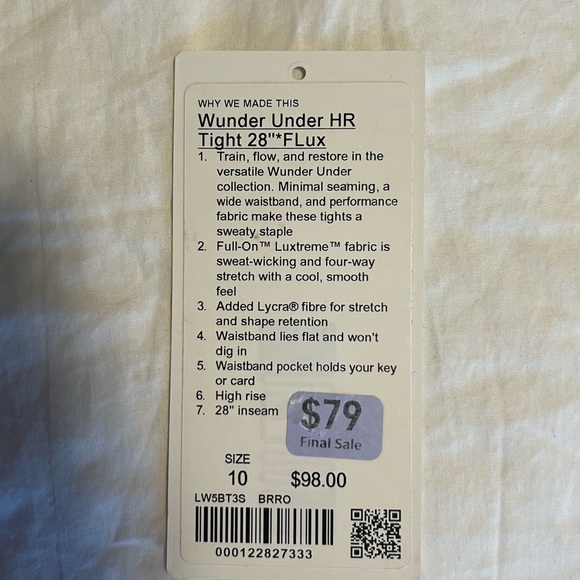 Lululemon Wunder Under High-Rise Legging 28" *Full-On Luxtreme - Picture 7 of 9